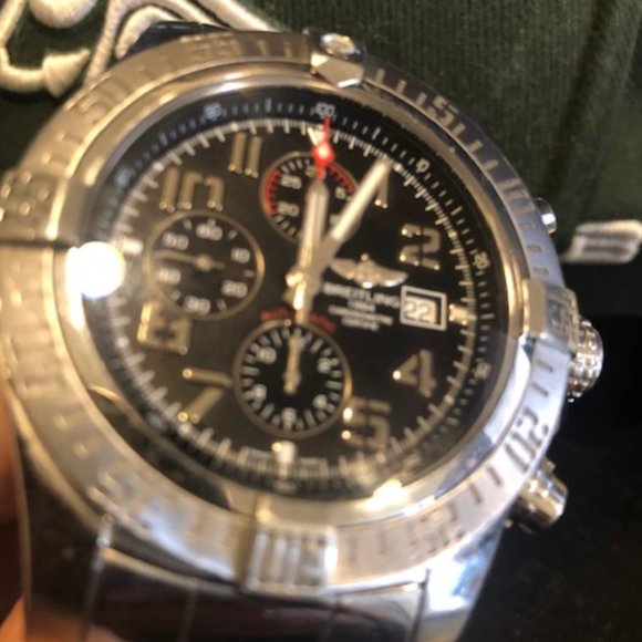 Pre-owned Swiss Made pilot's watch - Breitling Super Avenger II Price Firm - Picture 6 of 10